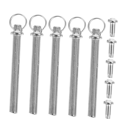 JUMPLAWN 5 Sets Fächernagel Zubehör Mutternnagel Nieten Für Handgefertigtes Fächer Kit Wiederverwendbare Fächermuttern Handgefertigtes Fächereisen Silber von JUMPLAWN