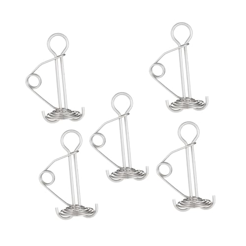 JUMPLAWN 5 Stück Teiliges Edelstahl Zeltspannfeder mit Hoher Festigkeit Federnde Seilhalter für Stabile Befestigung Verstellbare Windseilschnallen Langlebig und Formbeständig für Outdoor JUMPLAWN 5 Stück Teiliges Edelstahl Zeltspannfeder mit Hoher Festigkeit Federnde Seilhalter für Stabile Befestigung Verstellbare Windseilschnallen Langlebig und Formbeständig für Outdoor von JUMPLAWN