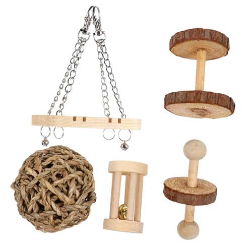 JUMPLAWN 5 Stück Teiliges Hamster Kauspielzeug aus Holz Natürliche Zahnpflege Stressabbauend Geeignet für Hamster Meerschweinchen Kaninchen und Andere Kleintiere Langlebig und Sicher JUMPLAWN 5 Stück Teiliges Hamster Kauspielzeug aus Holz Natürliche Zahnpflege Stressabbauend Geeignet für Hamster Meerschweinchen Kaninchen und Andere Kleintiere Langlebig und Sicher von JUMPLAWN