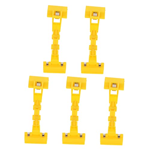 JUMPLAWN 5stücke Drehbarer Bildkopierhalter Doppelkopf-malclip Malclip Für Zeichenbretter Skizzenclip Zeichenbrett-bildclip Kunststoff Multifunktional Tragbar von JUMPLAWN