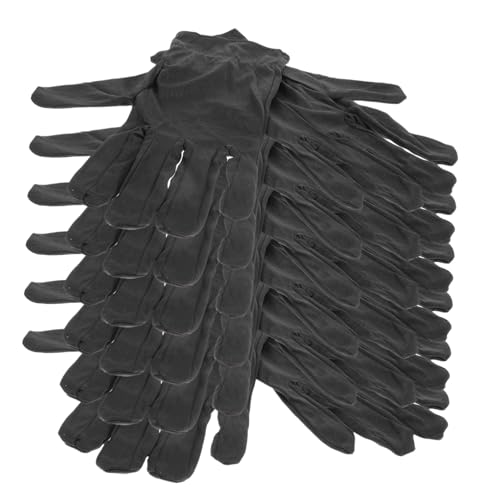 JUMPLAWN 6 Paare Schwarze Baumwollhandschuhe Elastisch Atmungsaktiv Arbeitshandschuhe für Schmuckprüfung Münzprüfung Fingerabdruckschutz Hochwertige Inspektionshandschuhe JUMPLAWN 6 Paare Schwarze Baumwollhandschuhe Elastisch Atmungsaktiv Arbeitshandschuhe für Schmuckprüfung Münzprüfung Fingerabdruckschutz Hochwertige Inspektionshandschuhe von JUMPLAWN