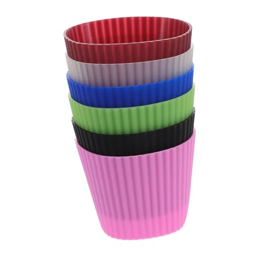 JUMPLAWN 6stücke Teiliges Silikon Becher Sleeve Hitzebeständig Rutschfest Wiederverwendbare Tassenabdeckung Für Glas- Keramik Kaffeebecher Für Heiße Getränke Und Reisen JUMPLAWN 6stücke Teiliges Silikon Becher Sleeve Hitzebeständig Rutschfest Wiederverwendbare Tassenabdeckung Für Glas- Keramik Kaffeebecher Für Heiße Getränke Und Reisen von JUMPLAWN