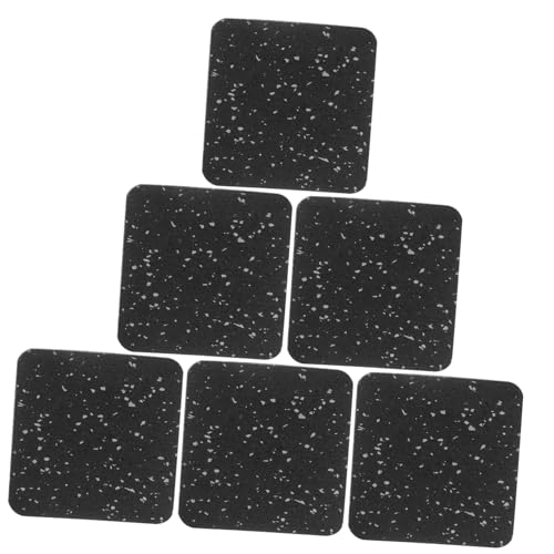 JUMPLAWN 6 Stück Teiliges Laufband für Hartholzböden rutschfeste Gummimatten für Fitnessgeräte Schalldämpfend und Schützend für Fitnessraum für Laufband Klavier Tanz von JUMPLAWN