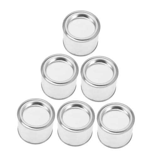 JUMPLAWN 6stücke Farbeimer Aus Metall Mit Deckel Leer Für Farbreste Malen Heimwerker Kunsthandwerk Kleine Farbdosen Farbtöpfe Farbaufbewahrungsbehälter von JUMPLAWN