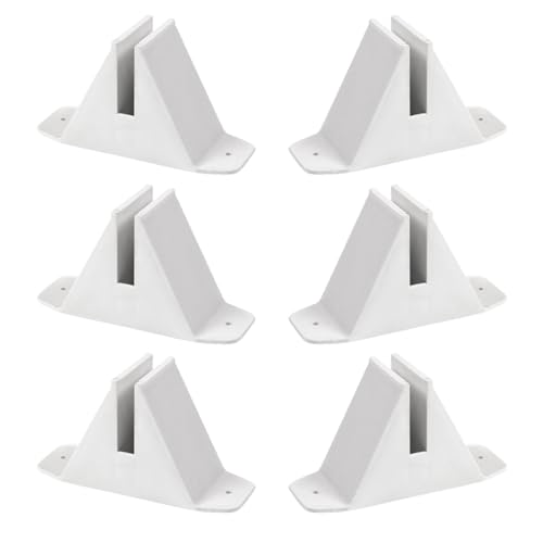 JUMPLAWN 6pcs Stehenden Zaun Post Basis Kunststoff Freistehende Pet Tor Unterstützung Füße Zaun Stehen Zaun Halter Basis Für Kleine Zaun von JUMPLAWN