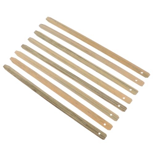 JUMPLAWN 8 Stück Handfächer Griffset Bambus Robuste und Glatte Halterung für Diy Teile für Handgefertigte Fächer und Bastelprojekte Breit von JUMPLAWN