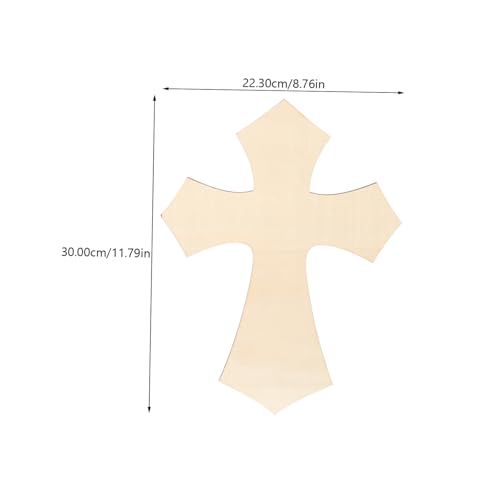 JUMPLAWN 8 Stück Teiliges Unvollendete Holzplättchen in Kreuzform Leichte DIY Holzteile zum Bemalen Basteln und Dekorieren für Schule Gemeinde Ostern und Kreative Holzprojekte von JUMPLAWN