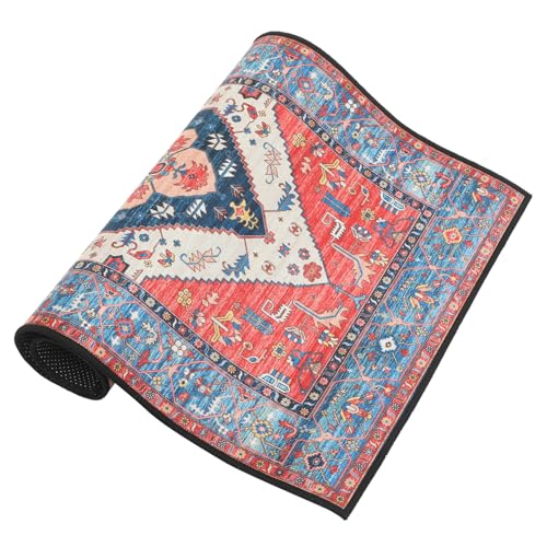 JUMPLAWN Boho Teppich Waschbarer Vintage Teppich Schlafzimmerläufer mit Robustem Design für Wohnzimmer Flur Eingangsbereich Dekorativer und Strapazierfähiger Bodenteppich im Bohemian Stil von JUMPLAWN