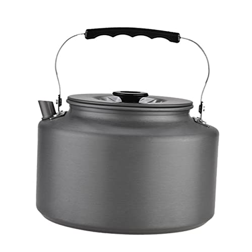 JUMPLAWN Camping Teekessel Tragbarer Outdoor Wasserkocher mit Wärmeisolationsgriff für Picknick und Reisen für Heiße Getränke im Freien von JUMPLAWN