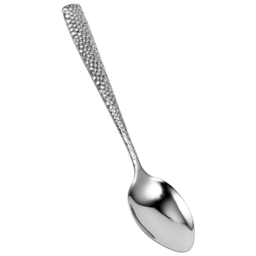 JUMPLAWN Dessertlöffel mit Langem Stil Robuster Probierlöffel für Eistee Suppen und Desserts für Partys und Täglichen Gebrauch von JUMPLAWN