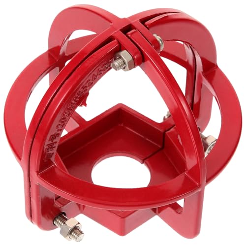 JUMPLAWN Feuersprinkler-kopfschutz aus Metall Langlebiger Sprinklerkopf-schutzkorb Stoßfest Einfache Montage Geeignet für Keller Garage Hotels Restaurants und Gewerbliche Gebäude Roter von JUMPLAWN