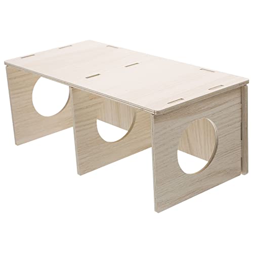 JUMPLAWN Hamster Hideout Aus Holz Lustiges Versteck Für Hamster Meerschweinchen Und Ratten Für Spiel Und Schlaf Praktisches Design Für Kleine Haustiere von JUMPLAWN