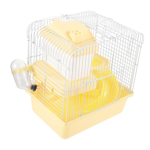 JUMPLAWN Hamsterkäfig Doppelstock Käfig für Zwerghamster Hygienisch Leicht zu Reinigen aus Stabilem und Draht für Spiel und Schlaf im Schloss Design JUMPLAWN Hamsterkäfig Doppelstock Käfig für Zwerghamster Hygienisch Leicht zu Reinigen aus Stabilem und Draht für Spiel und Schlaf im Schloss Design von JUMPLAWN
