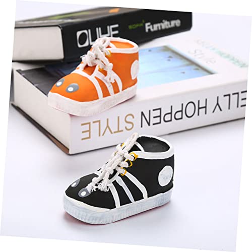 JUMPLAWN Hundekauspielzeug aus Langlebigem Latex Schuhförmig mit Quietscher Fördert Zahnpflege und Beschäftigung für Kleine und Mittlere Hunde Langeweile und Zerstörerisches Verhalten von JUMPLAWN