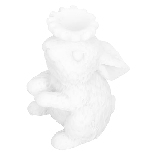 JUMPLAWN Kaninchenstatue Mit Kristallkugelhalter Dekorativer Ständer Für Glaskugel Resin Weiß Multifunktional Für Zuhause Und Büro Rutschfestes Design JUMPLAWN Kaninchenstatue Mit Kristallkugelhalter Dekorativer Ständer Für Glaskugel Resin Weiß Multifunktional Für Zuhause Und Büro Rutschfestes Design von JUMPLAWN