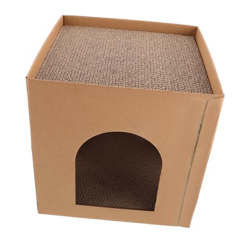 JUMPLAWN Katzenkratznest aus Langlebiger Wellpappe Multifunktionales Sofa und Kratzbrett Sicheres Katzenbett aus Karton Robustes Kratzmöbel für Katzen Minimalistisches Katzenhaus für JUMPLAWN Katzenkratznest aus Langlebiger Wellpappe Multifunktionales Sofa und Kratzbrett Sicheres Katzenbett aus Karton Robustes Kratzmöbel für Katzen Minimalistisches Katzenhaus für von JUMPLAWN