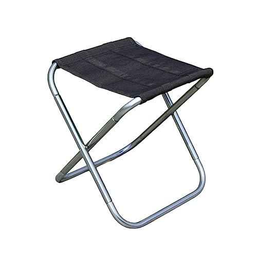 JUMPLAWN Klappstuhl für Erwachsene Ultraleichter Faltbarer Campinghocker für Angeln Reisen BBQ Strand Schwarz von JUMPLAWN