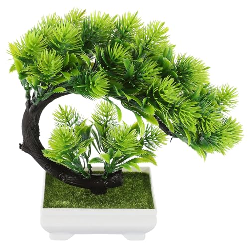 JUMPLAWN Künstlicher Bonsai Baum im Topf Pflegeleicht Bruchsicher Grüne Simulation Pflanzen Deko für Wohnzimmer Büro Schreibtisch Stilvolle Innenraumdekoration JUMPLAWN Künstlicher Bonsai Baum im Topf Pflegeleicht Bruchsicher Grüne Simulation Pflanzen Deko für Wohnzimmer Büro Schreibtisch Stilvolle Innenraumdekoration von JUMPLAWN