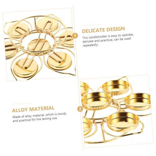 JUMPLAWN Lotus butterlampe aus Legierung Eleganter Kerzenhalter mit Klassischem Design Dekorativer Teelichthalter für Buddhistische Altäre und Spirituelle Räume von JUMPLAWN