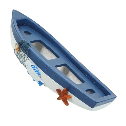 JUMPLAWN Mediterranes Holzschiff Modell Nautische Tischdekoration Miniaturboot Figurine für Rustikale Wohnambiente Vielseitig oder Auszeichnung Einsetzbar von JUMPLAWN