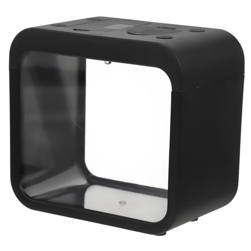 JUMPLAWN Mini Aquarium mit LED Beleuchtung Transparente Fischzuchtbox Kleine Betta Fisch Isolationsbox Einfach zu Reinigen Dekorativ für Schreibtisch und von JUMPLAWN