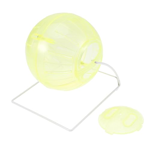 JUMPLAWN Multifunktionaler Hamster Laufball mit Ständer für Kleine Tiere Gelb für Gesunde Bewegung und Interaktiven Spaß Geeignet für Hamster Rennmäuse und JUMPLAWN Multifunktionaler Hamster Laufball mit Ständer für Kleine Tiere Gelb für Gesunde Bewegung und Interaktiven Spaß Geeignet für Hamster Rennmäuse und von JUMPLAWN