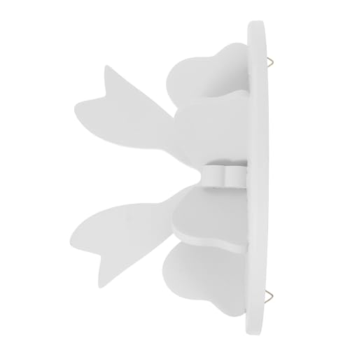 JUMPLAWN Nordic Wandregal Kleines Schweberegal mit Einzigartiger Schleifenform Wandmontiertes Holzregal für Kinderzimmer Schlafzimmer und Wohnbereich Praktischer Organizer für Dekorative von JUMPLAWN
