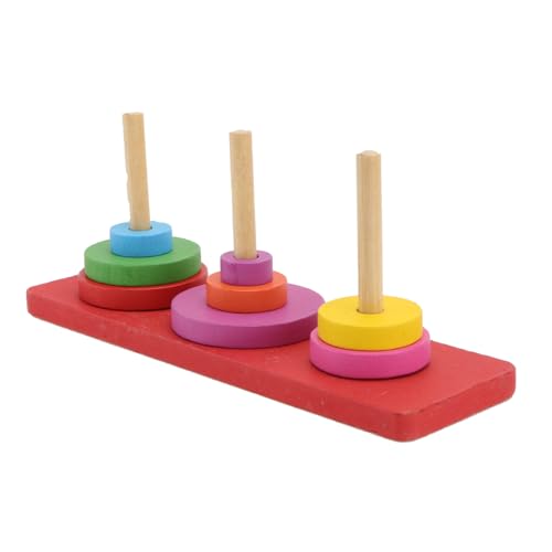 JUMPLAWN Parrot Training Spielset Holz Ringtisch Vogel Intelligenzspielzeug Interaktives Beschäftigungsspielzeug für Mittelgroße Papageien Bewegung und Geistiger Entwicklung von JUMPLAWN