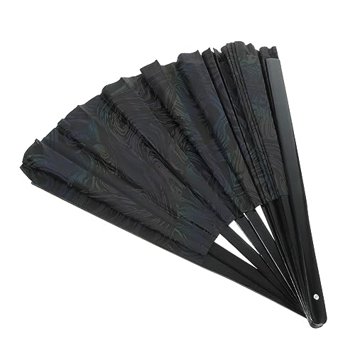 JUMPLAWN Reflektierender Stofflüfter Tanzparty-Fan faltbare Hand Dekorative UV Performance-Tanz-Fans Farbe faltbarer Handventilator Faltfächer aus Stoff -Handheld Holz JUMPLAWN Reflektierender Stofflüfter Tanzparty-Fan faltbare Hand Dekorative UV Performance-Tanz-Fans Farbe faltbarer Handventilator Faltfächer aus Stoff -Handheld Holz von JUMPLAWN