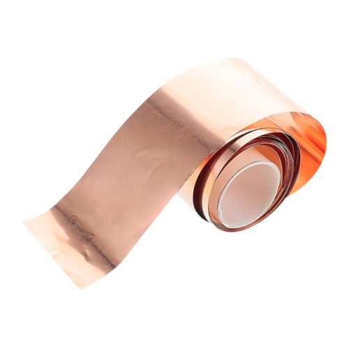 JUMPLAWN Reines Kupferband Flexibles Kupferblech für Elektrische DIY Projekte Leitfähiges Kupferfolie Klebeband Vielseitig Einsetzbar für Basteln und Maschinenbau JUMPLAWN Reines Kupferband Flexibles Kupferblech für Elektrische DIY Projekte Leitfähiges Kupferfolie Klebeband Vielseitig Einsetzbar für Basteln und Maschinenbau von JUMPLAWN