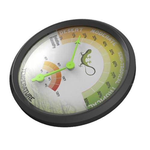 JUMPLAWN Reptilien Terrarium Thermometer und Hygrometer Präzise Temperatur und Feuchtigkeitsmessung für Terrarien Turtle Tanks Batteriefrei Langlebig und Sicher JUMPLAWN Reptilien Terrarium Thermometer und Hygrometer Präzise Temperatur und Feuchtigkeitsmessung für Terrarien Turtle Tanks Batteriefrei Langlebig und Sicher von JUMPLAWN