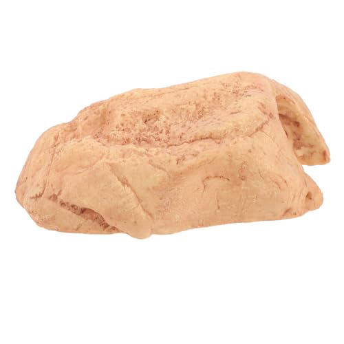 JUMPLAWN Reptilien Versteck Höhle Terrarium Deko Kleines Schildkröten Unterschlupf Basking Plattform für Schlangen Eidechsen Kriechtiere mit Natürlicher Steinoptik von JUMPLAWN