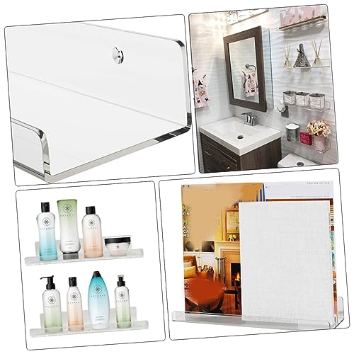 JUMPLAWN Schwebende Regale aus Wandregal für Stilvolle Displays Wohnzimmer Badezimmer und Büro Abgerundete Kanten Robust und Langlebig Perfektes von JUMPLAWN