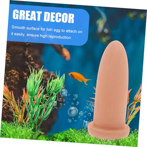 JUMPLAWN Shrimp Zuchtkübel Mittelgroß Keramik Laichbecken Aquarium Behälter Fischzucht Angelfisch Garnelen Laichhilfe mit Glatter Oberfläche zur Einfachen Eiablage und Hoher von JUMPLAWN