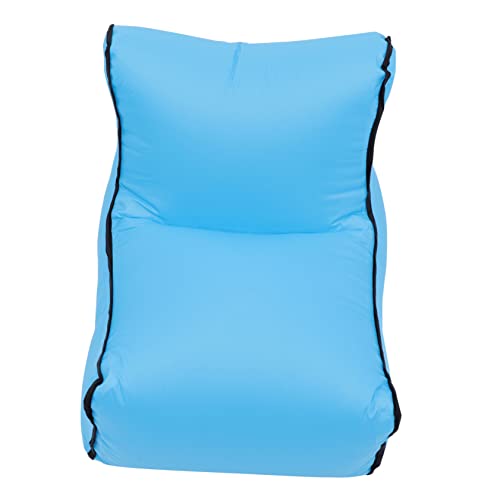 JUMPLAWN 1stück Tragbarer Aufblasbarer Lounger Leichter Outdoor Schlafsessel Für Camping Pool Und Strand Bequemer Faltbarer Inflatable Sofa Himmelblau Für Reisen Und Freizeitaktivitäten von JUMPLAWN