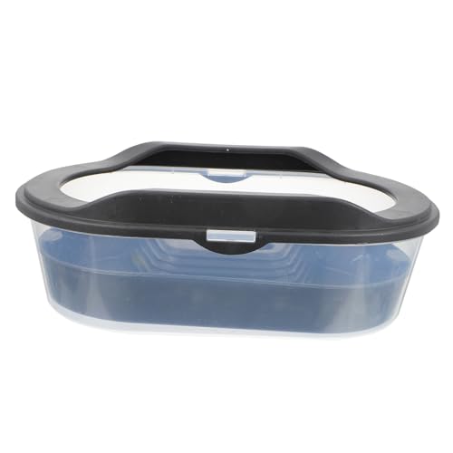 JUMPLAWN Transparenter Reptilienzucht Tank mit Großem Fassungsvermögen Doppellagige Schildkröten Aufzuchtbox für Wasserschildkröten und Praktisches Terrarium mit Bade und Futterbereich von JUMPLAWN