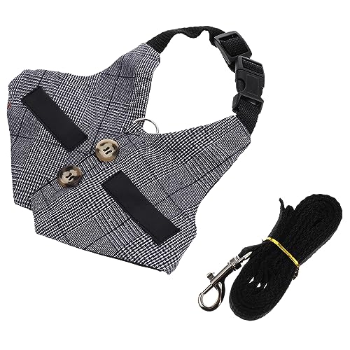 JUMPLAWN Verstellbares Kaninchen Geschirr Set mit Leine Atmungsaktive Komfortable Haustier Weste im Gentleman Stil Kleines Haustiergeschirr für und Alltag JUMPLAWN Verstellbares Kaninchen Geschirr Set mit Leine Atmungsaktive Komfortable Haustier Weste im Gentleman Stil Kleines Haustiergeschirr für und Alltag von JUMPLAWN