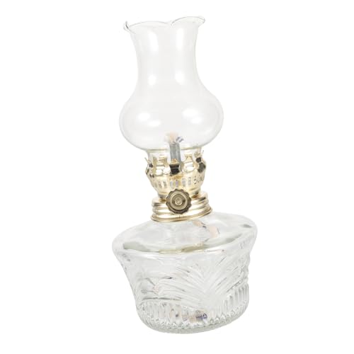 JUMPLAWN Vintage Glas Petroleumlampe Retro Dekorative Öllampe für Innenräume Stilvolles Windlicht aus Glas Einfach zu Bedienen und Leicht zu Reinigen JUMPLAWN Vintage Glas Petroleumlampe Retro Dekorative Öllampe für Innenräume Stilvolles Windlicht aus Glas Einfach zu Bedienen und Leicht zu Reinigen von JUMPLAWN
