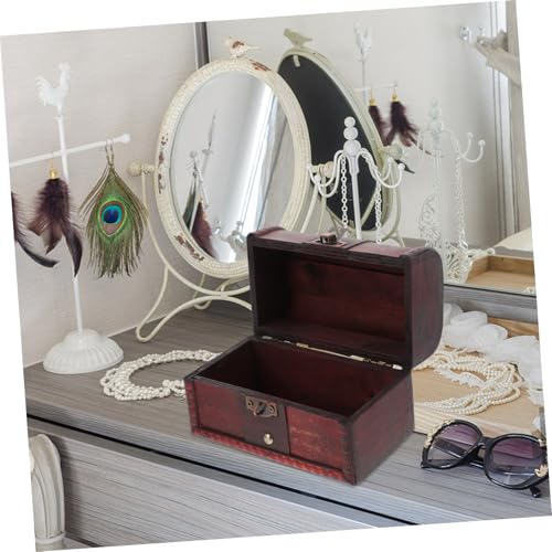 JUMPLAWN Vintage Schmucktruhe aus Holz mit Abschließbarem Deckel Großer Schmuckbox Organizer für Ringe Halsketten und Accessoires Antike Aufbewahrungslösung für Wohnzimmer Schlafzimmer und JUMPLAWN Vintage Schmucktruhe aus Holz mit Abschließbarem Deckel Großer Schmuckbox Organizer für Ringe Halsketten und Accessoires Antike Aufbewahrungslösung für Wohnzimmer Schlafzimmer und von JUMPLAWN