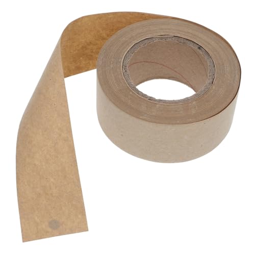 JUMPLAWN Wasserklebendes Paketband Braunes Papier Klebeband mit Wasserlöslichem Kleber Tamperproof für Sicheres Verpacken und Einfaches Entfernen für Versand und Nähen JUMPLAWN Wasserklebendes Paketband Braunes Papier Klebeband mit Wasserlöslichem Kleber Tamperproof für Sicheres Verpacken und Einfaches Entfernen für Versand und Nähen von JUMPLAWN
