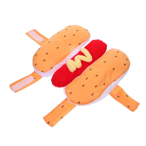 JUMPLAWN Witziges Hot Dog Hundekostüm Halloween Verkleidung Verstellbar Für Kleine Hunde Für Karneval Festliche Anlässe Schnelles An Ausziehen Komfortabler Sitz JUMPLAWN Witziges Hot Dog Hundekostüm Halloween Verkleidung Verstellbar Für Kleine Hunde Für Karneval Festliche Anlässe Schnelles An Ausziehen Komfortabler Sitz von JUMPLAWN