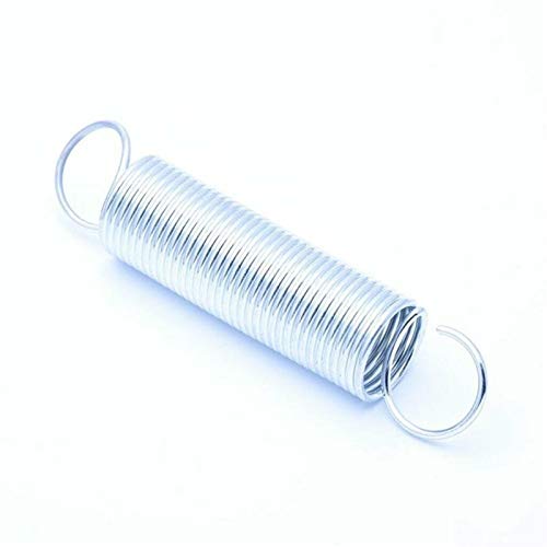 JUN-STORE SENMIAO-TH 10Pcs Weiß verzinkt Spannfeder mit Haken Zugfeder Drahtdurchmesser 0,6 mm Außendurchmesser 6mm Länge 20-60mm (Size : 0.6 x 6 x 45mm) von JUN-STORE