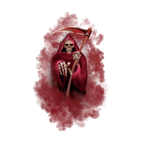 Kreativer 3D Halloween Skelett Wandaufkleber, 3D Zerbrochenes Fenster Totenkopf Aufkleber Horror Totenkopf Skelett Skull Aufkleber Dekor für Halloween (rot) von JUNBAOYYDS