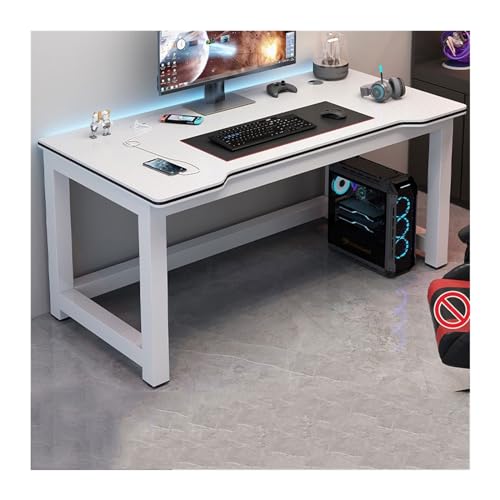 Computertisch Doppelter PC-Tisch, Desktop-Studentenschreibtisch, Heimschlafzimmer-Arbeitstisch, Büroschreibtisch, einfacher Gaming-Tisch aus Kohlefaser Schreibtisch für Homeoffice(Weiß,160x60x75cm) Computertisch Doppelter PC-Tisch, Desktop-Studentenschreibtisch, Heimschlafzimmer-Arbeitstisch, Büroschreibtisch, einfacher Gaming-Tisch aus Kohlefaser Schreibtisch für Homeoffice(Weiß,160x60x75cm) von JUNCHENG1008