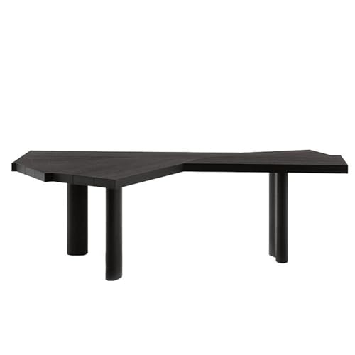 Computertisch Geformter Chefschreibtisch aus Massivholz, Empfangstisch, Verhandlungstisch, Werkbank, moderner, minimalistischer Arbeitsschreibtisch Schreibtisch für Homeoffice(200*110*75.5cm) von JUNCHENG1008