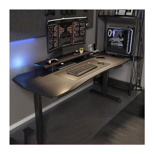 Computertisch Intelligenter elektrischer Hubtisch Heimschreibtisch Arbeitstisch mit anhebbaren Beinen Gaming-Schreibtisch Büro-Arbeitstisch PC-Tisch Schreibtisch für Homeoffice(160*80*72cm) von JUNCHENG1008