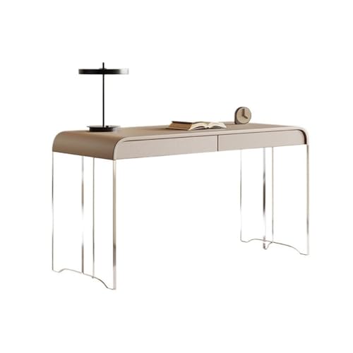 JUNCHENG1008 Computertisch Creme Wind Schreibtisch Licht Luxus Moderne Acryl Suspension Büro Schreibtisch Home Study Schreibtisch Kommode Alles In Einem Schreibtisch für Homeoffice(140x50x75cm) von JUNCHENG1008