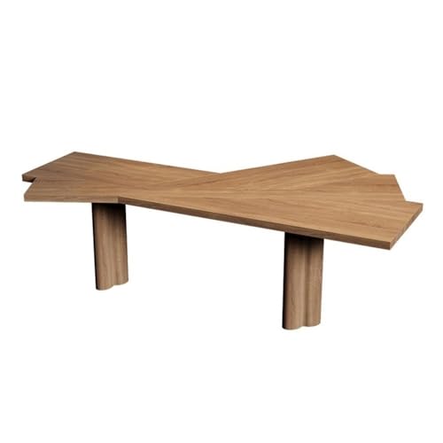 JUNCHENG1008 Computertisch Minimalistischer Schreibtisch aus Massivholz mit stabilem Rahmen, moderner unregelmäßiger Laptop-PC-Tisch for das Home Office Schreibtisch für Homeoffice(XL) von JUNCHENG1008