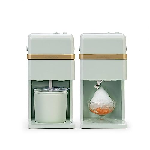 JUNCHENG1008 Eismaschine Kleine Haushalts-Eismaschine, selbstgemachtes rasiertes EIS, Sommer-Mini-Kegel-Milchshake-Smoothie-Maschine Gelato Maker von JUNCHENG1008
