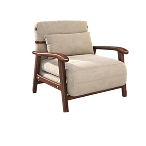 JUNCHENG1008 Klappbares Schlafsofa Umwandelbarer Schlafsofa-Schlafsessel, klappbarer, vielseitiger Sessel, verstellbare Freizeit-Chaise, Lazy Bed Lounge-Liegestuhl for Zuhause, Büro(Weiß) von JUNCHENG1008